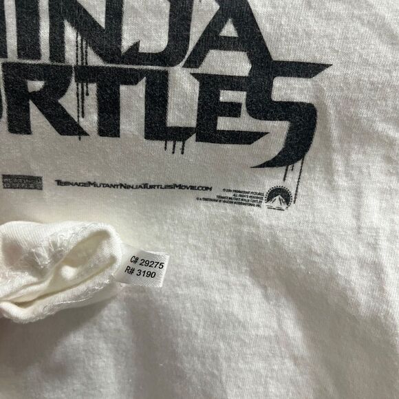 Tee T Shirt White Teenage Mutant Ninja Turtles Vintage Movie 2004 The Last Ronin - Picture 4 of 6